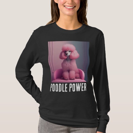 ピンクポードルパワーTシャツ Tシャツ (正面)