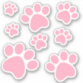 ピンクポープリントシール シール (正面)