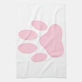ピンクポープリント キッチンタオル (縦)