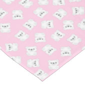 ピンクポーラーベアーバースデーパーティー テーブルクロス (アングル)