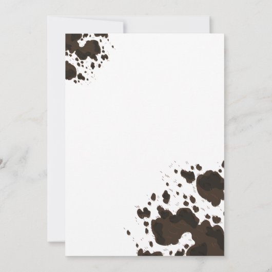 ピンクマイファーストロデオカウボーイ 招待状 (裏面)