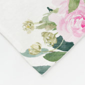 ピンクマウスバレリナ月別成長追跡装置 フリースブランケット (角)