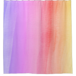 ピンクマウブと黄かわいらし色 シャワーカーテン