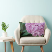 ピンクマウブアジサイ腰枕 ランバークッション (椅子)