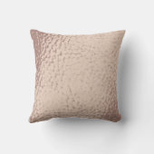 ピンクマウベレザーフェイクズ クッション (裏面)