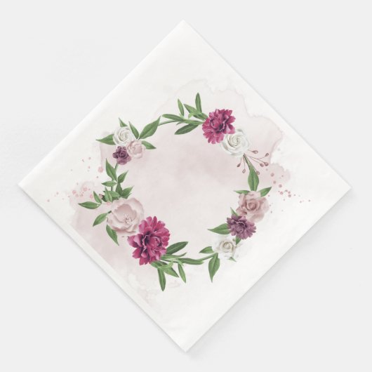 ピンクマウヴフローラリース (コーナー)