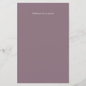 ピンクマウヴマグノリア予算結婚式の招待A9 (裏面)