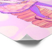 ピンクマカロンガール ポスター (角)