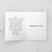 ピンクマクロバラ母の日カード詩 カード (内部)