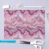 ピンクマクロ瑪瑙の石の外観 薄葉紙 (クラフト)