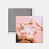 ピンクマグネットの少女 マグネット (正面/裏面)