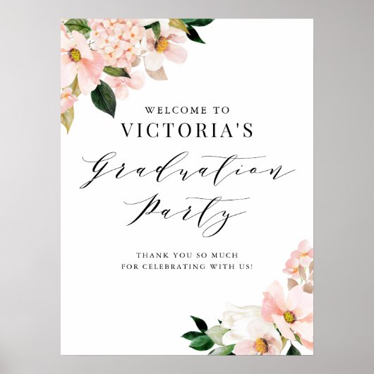 ピンクマグノリアとアジサイ卒業へようこそ ポスター (正面)