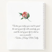 ピンクマグノリアウェディングプランナーノート ノートブック (裏面)