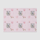 ピンクマグノリアコアラベアウォーター色ギフト 薄葉紙 (正面)