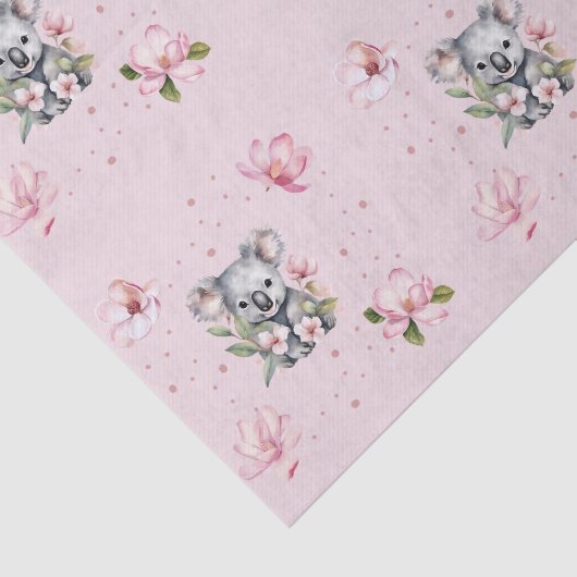 ピンクマグノリアコアラベアウォーター色ギフト 薄葉紙 (詳細)