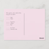 ピンクマグノリアスラベンダーユーカリプトゥスウェディングスプ ポストカード (裏面)