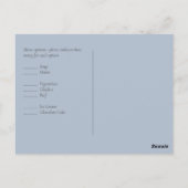 ピンクマグノリアスラベンダーユーカリプトゥスウェディングレプスポ ポストカード (裏面)