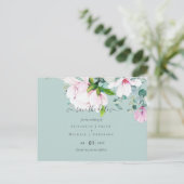 ピンクマグノリアス・セージ・ユーカリ結婚の生誕救生期 ポストカード (スタンド正面)