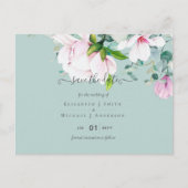 ピンクマグノリアス・セージ・ユーカリ結婚の生誕救生期 ポストカード (正面)