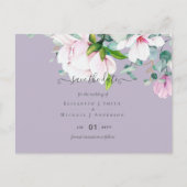 ピンクマグノリアス・ラベンダーユーカリ救の日程 ポストカード (正面)