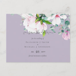 ピンクマグノリアス・ラベンダーユーカリ救の日程 ポストカード