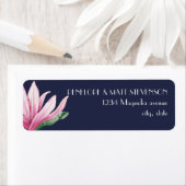 ピンクマグノリアフラワーイン開花 |ブルー結婚ズ ラベル (インサイチュ)