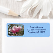 ピンクマグノリアフラワーズフラワー住所 シール (インサイチュ)