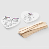 ピンクマグノリアラベンダー結婚フローラのメニューファン ハンドファン (組立なし)