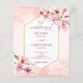 ピンクマグノリア春の花予算の結婚式 (正面)