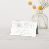 ピンクマグノリア結婚座席表 プレイスカード (正面)