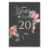 ピンクマグノリア結婚披露宴 テーブルナンバー (裏面)