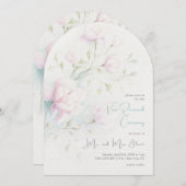 ピンクマグノリア誓の更新 招待状 (正面/裏面)