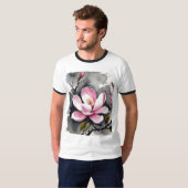 ピンクマグノリア Tシャツ (正面フル)