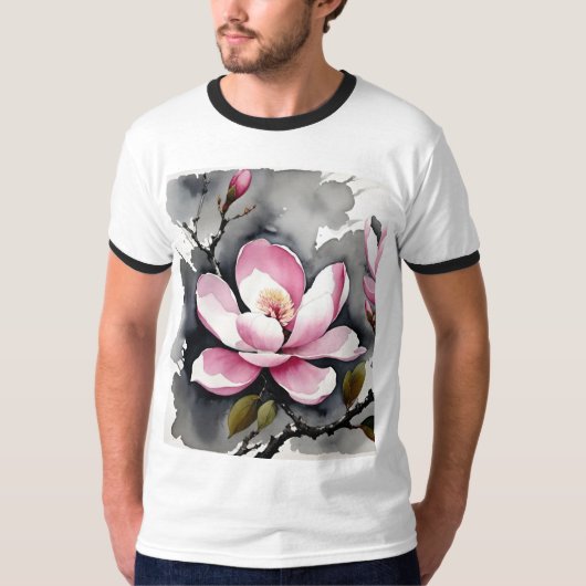 ピンクマグノリア Tシャツ (正面)