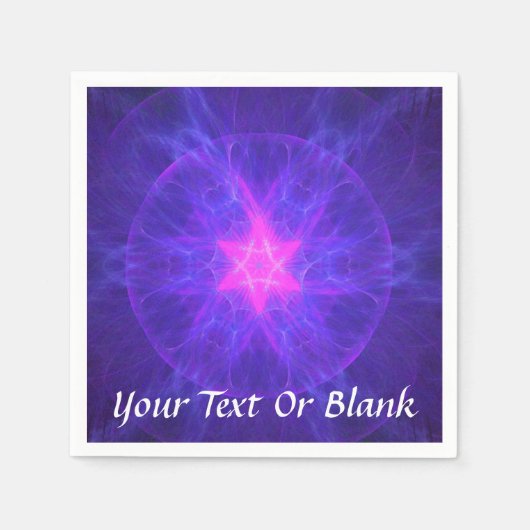 ピンクマゲンデヴィッド スタンダードカクテルナプキン (正面)