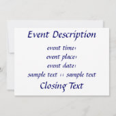 ピンクマゲンデヴィッド 招待状 (裏面)