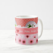 ピンクマザーの日ママフローラ コーヒーマグカップ (正面右)