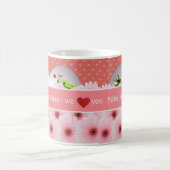 ピンクマザーの日ママフローラ コーヒーマグカップ (中央)