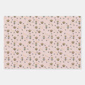 ピンクマザーズカスタムデイKids写真王室のQueen Bee ラッピングペーパーシート (正面2)