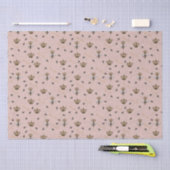 ピンクマザーズ王室のデイクイーンビー&金ゴールドクラウン 薄葉紙 (クラフト)