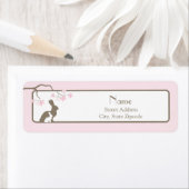 ピンクマザー&ベビーバニー住所 シール (インサイチュ)