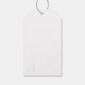 ピンクマシュマロージンガムギフトラベル ギフトタグ (裏面)