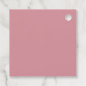 ピンクマジカルプリンセス城誕生日メッセージカード フェイバータグ (裏面)