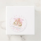 ピンクマジカルプリンセス城誕生日メッセージカード フェイバータグ (インサイチュ)