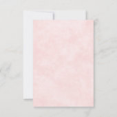 ピンクマスカレードマスクエレガントキンセアニェラ 出欠カード (裏面)