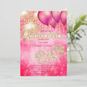 ピンクマスカレーバルーンファイアーワークキンセニェラ 招待状 (スタンド正面)