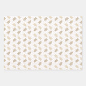 ピンクマスクリスマスラッピング紙 ラッピングペーパーシート (正面)