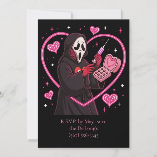 ピンクマスク ハロウィンパーティー 招待状 (裏面)