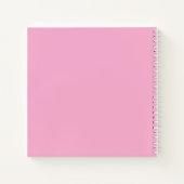 ピンクマゼンタブライダルシャワーゲストブック ノートブック (裏面)