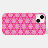 ピンクマゼンタマンダラフォンケース | ボホカラフル Case-Mate iPhoneケース (裏面 (横))